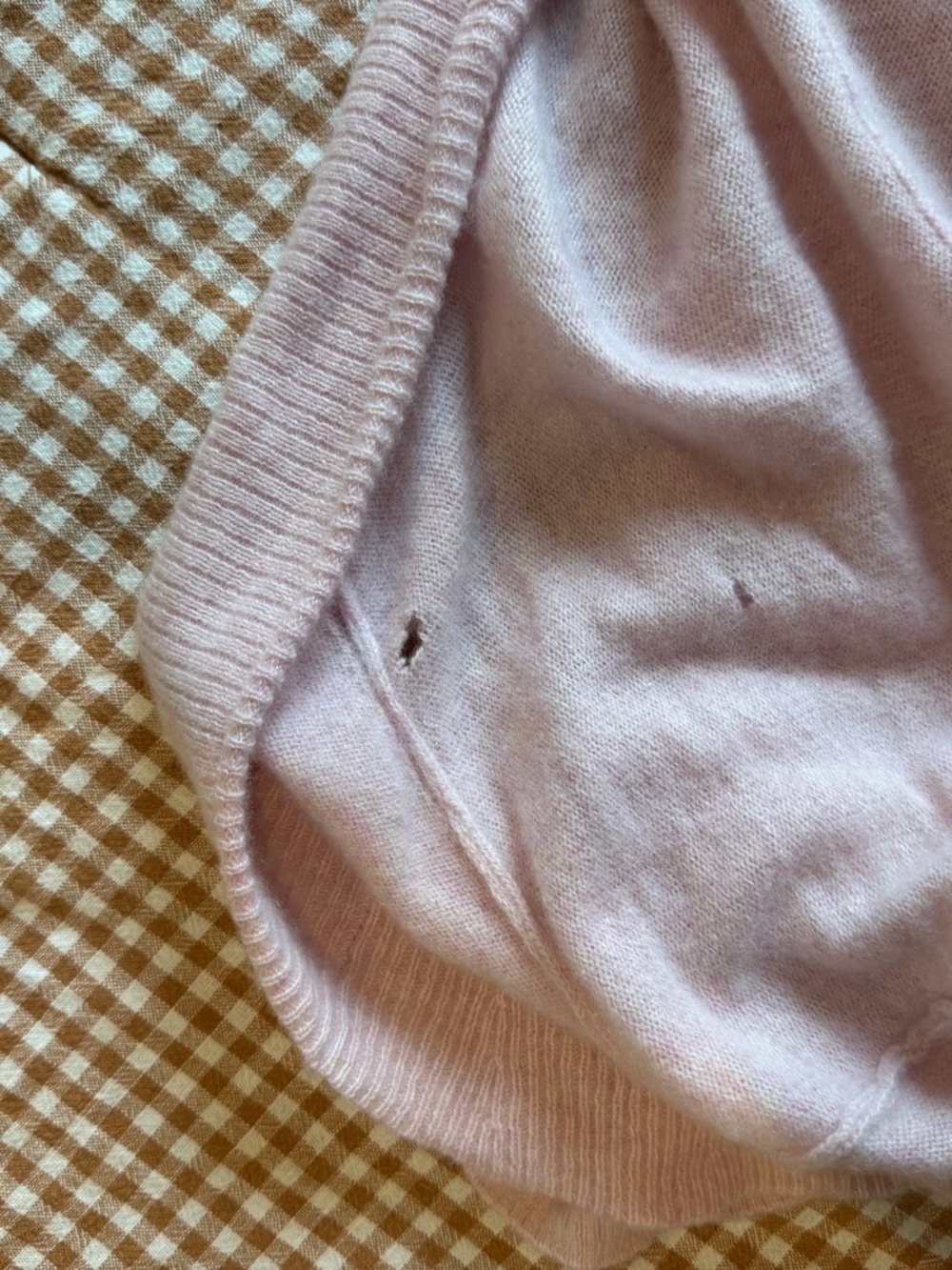 Free People Dusty Pink Cropped Open-Front Cardigan Bolero 100% Cashmere - Picture 6 of 6